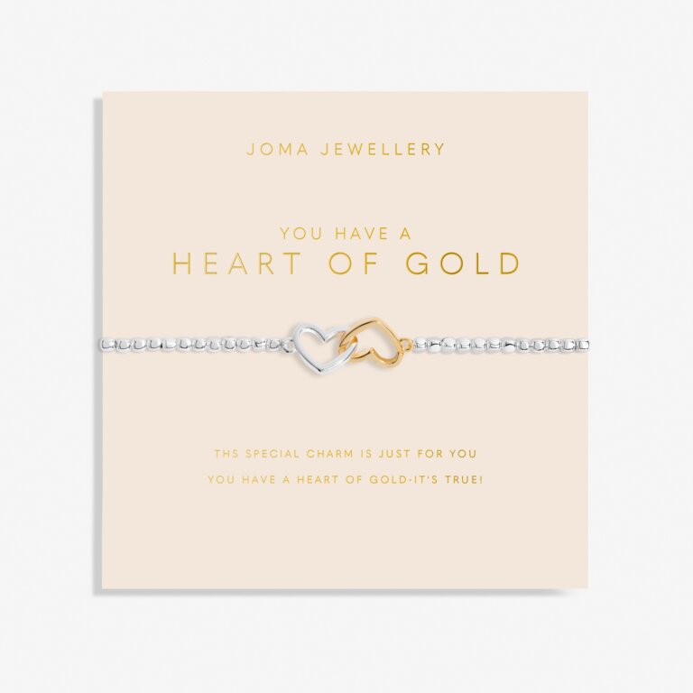 Joma Jewellery Forever Yours You Have A Heart Of Gold Bracelet