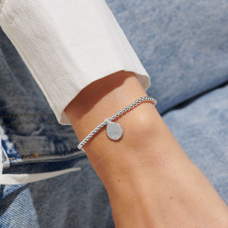 Joma 'Lucky To Have A Mum Like You' Bracelet In Silver Plating 6865