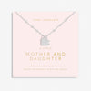 Joma A Little 'Mother And Daughter' Necklace In Silver Plating 6929