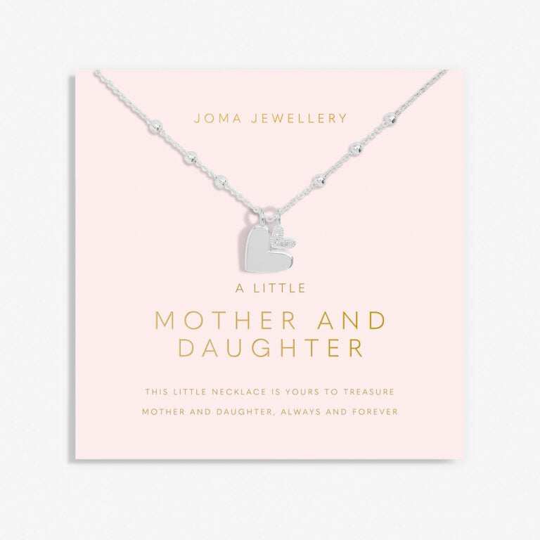 Joma A Little 'Mother And Daughter' Necklace In Silver Plating 6929