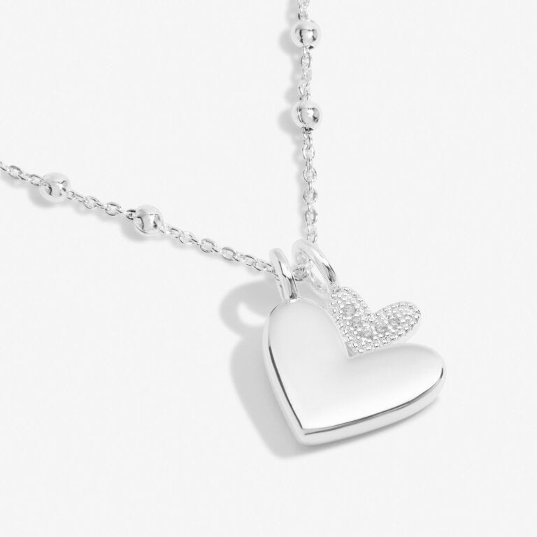 Joma A Little 'Mother And Daughter' Necklace In Silver Plating 6929