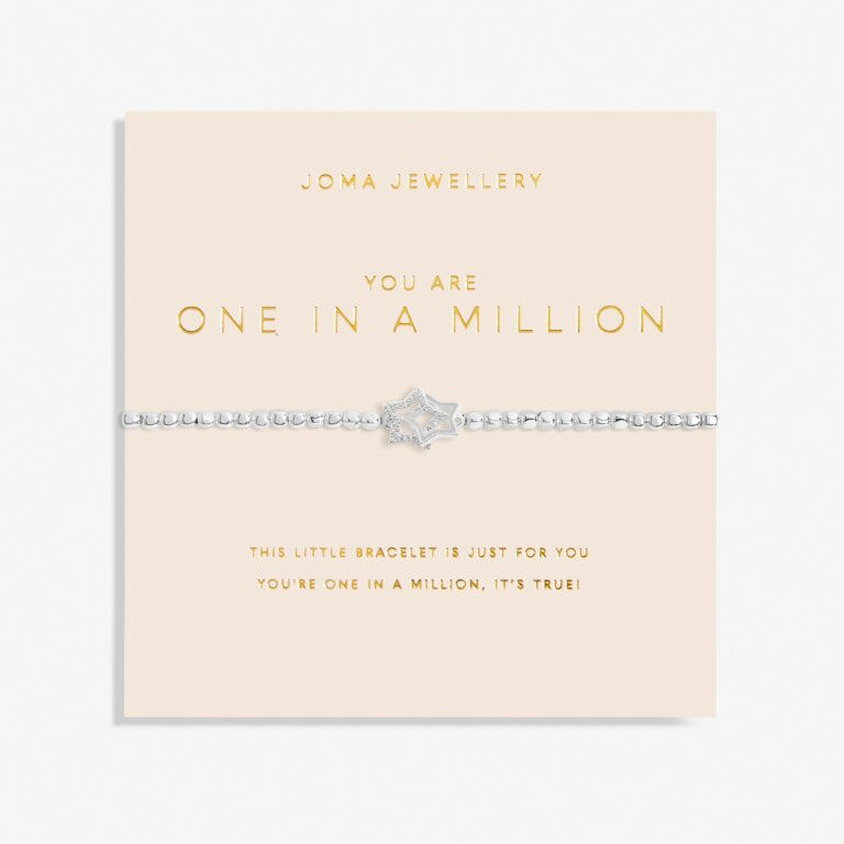 Joma Jewellery Forever Yours You Are One In A Million Silver Bracelet 6158