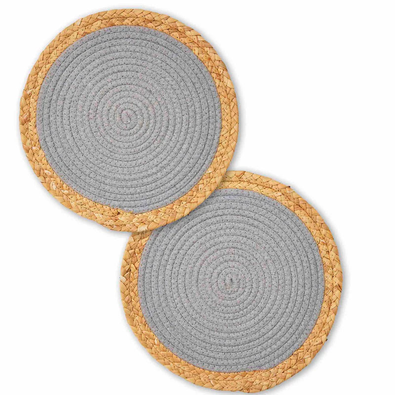 Cooksmart Coastal Set of 2 Seagrass/Cotton Placemats