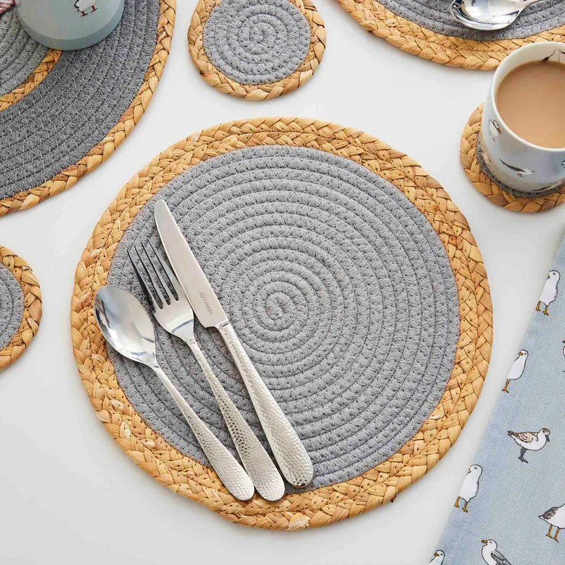 Cooksmart Coastal Set of 2 Seagrass/Cotton Placemats