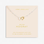 Joma Forever Yours 'Hip Hip Hooray' Necklace In Silver Plating And Gold Plating