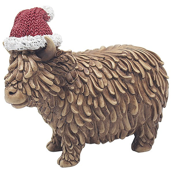 JD Xmas Highland Cow Small Hughie