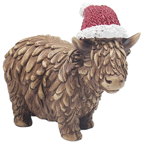 JD Xmas Highland Cow Mini Hughie