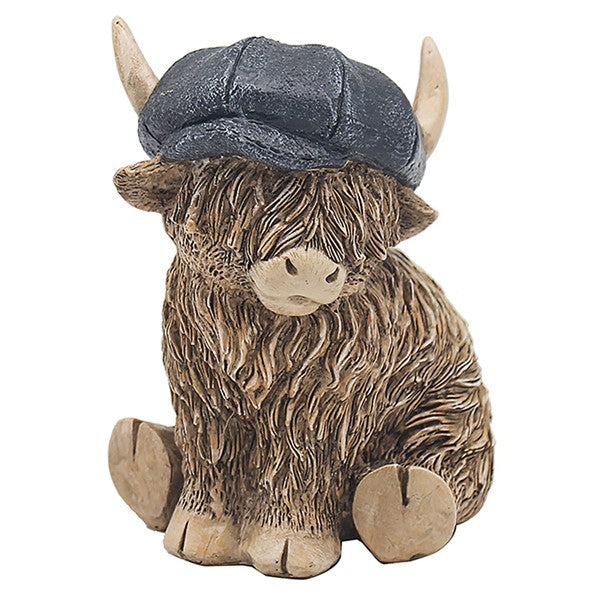 JD Happy Highland Cow Flat Cap