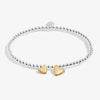 Joma Boxed A Little 'Happy Birthday' Bracelet In Silver And Gold Plating