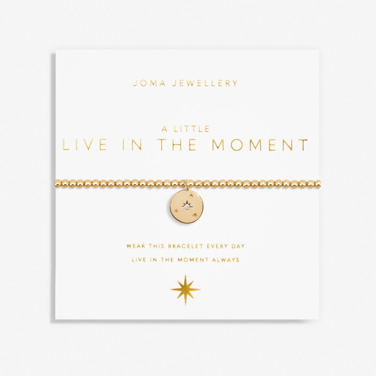 Joma  A Little 'Live In The Moment' Bracelet In Gold Plating