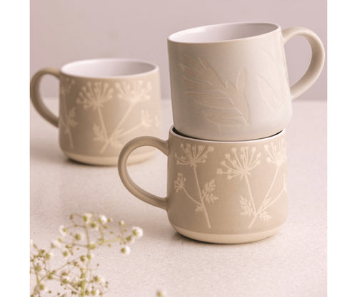 RAY Botanical Gypsophila Stone Mug