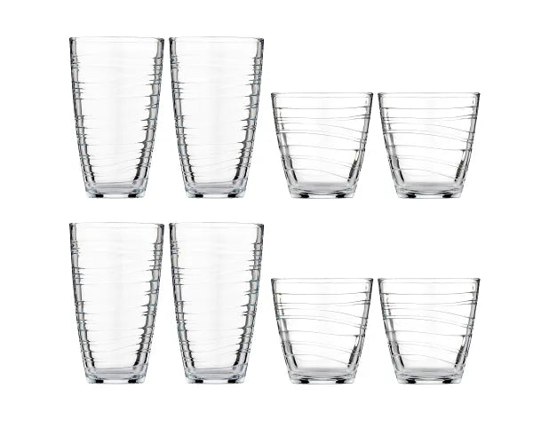 RAY Essentials Swirl Tumbler Set 8 Piece