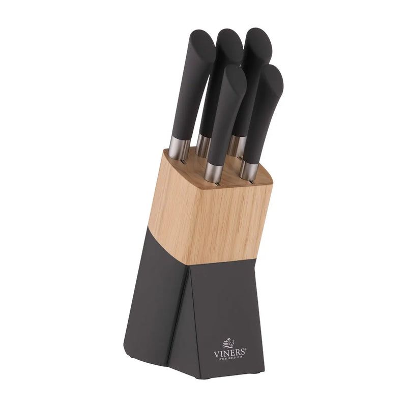 Viners Allure 6 Pce Knife Block Set Giftbox