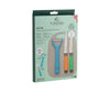 Viners Assure Colour Code Knife, Peeler & Board Set