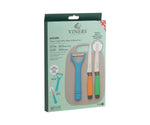 Viners Assure Colour Code Knife, Peeler & Board Set