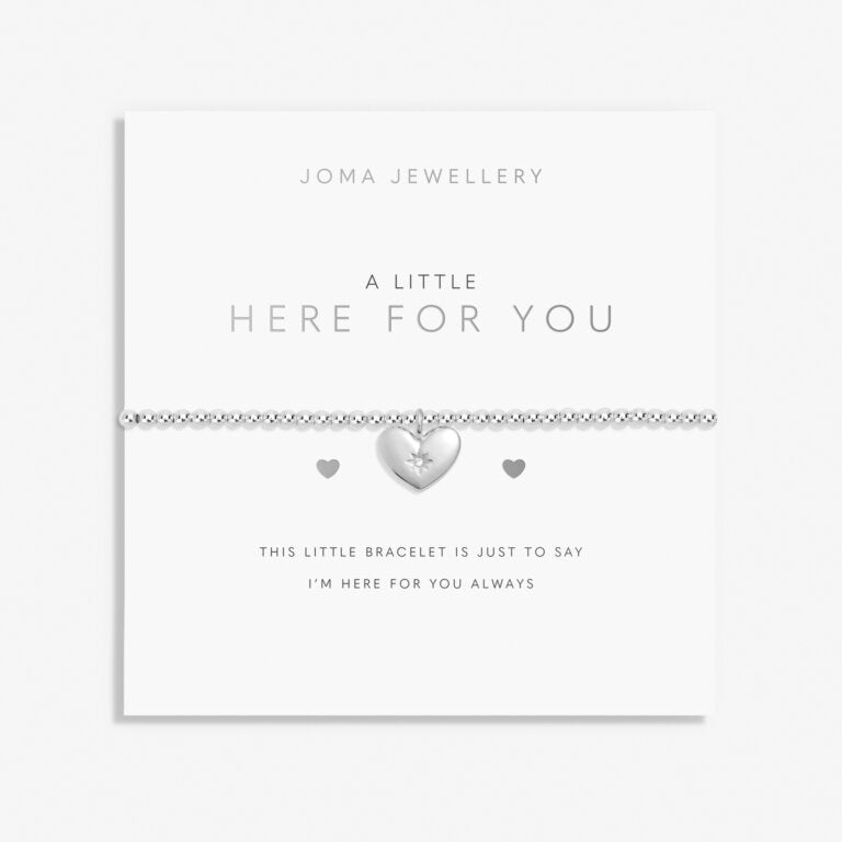 Joma A Little 'Here For You' Bracelet In Silver Plating