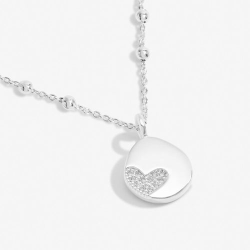 Joma Mother's Day A Little 'Lucky To Have A Mum Like You' Necklace In Silver Plating