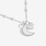 Joma Mother's Day A Little 'I Love You To The Moon And Back Mum' Necklace In Silver Plating