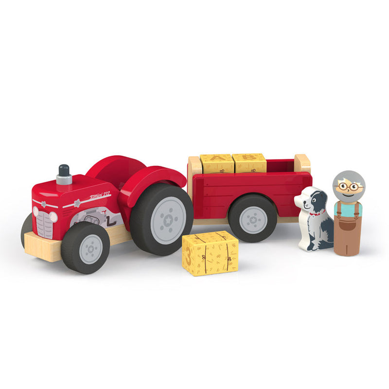 Inside Out Toys Jumini Tractor and Trailer (with bales)