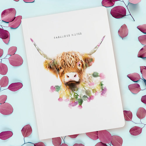 Lola Designs - HIGHLAND COW LUXURY NOTEBOOK