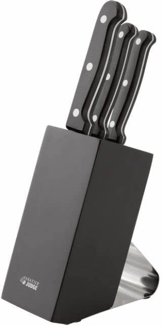 Judge Sabatier IV 3 piece knife block set black