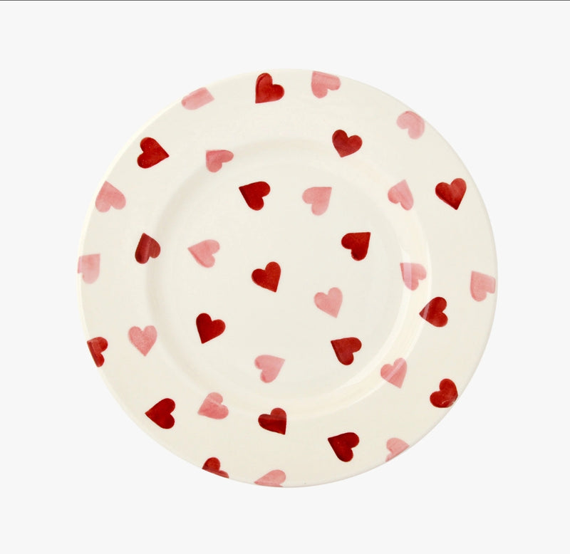 Emma Bridgewater Pink Hearts 8 1/2" Medium Plate