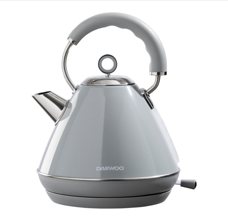 Daewoo Kensington 1.7L 3KW Pyramid Kettle Grey