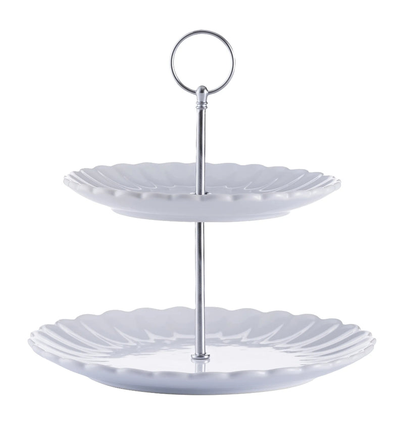 RAY Luxe 2 Tier Cake Stand White