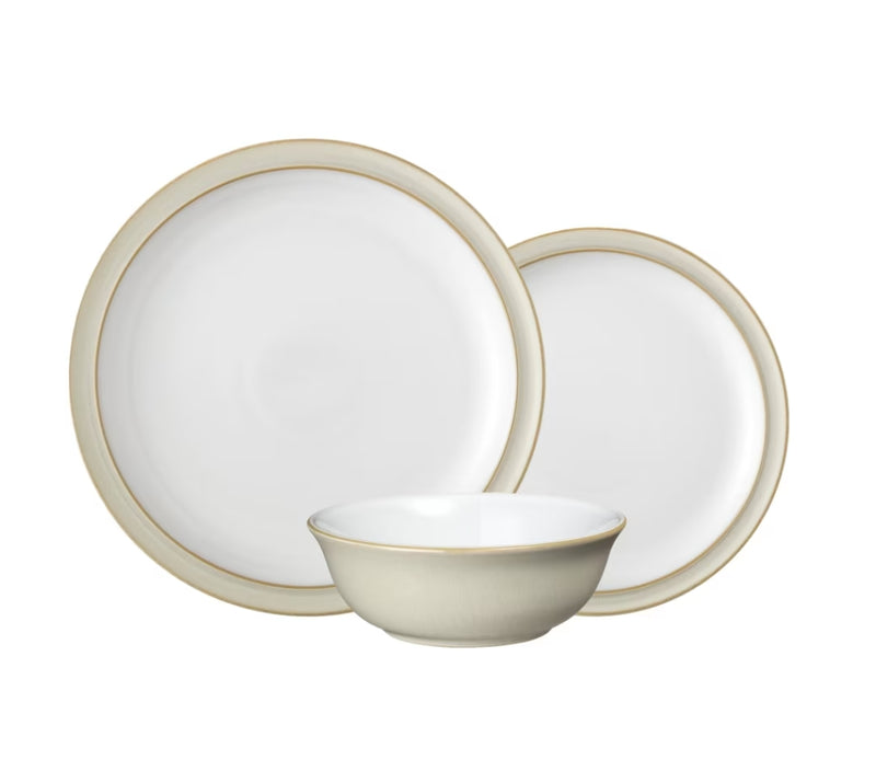 Denby Linen 12 Piece Tableware Set