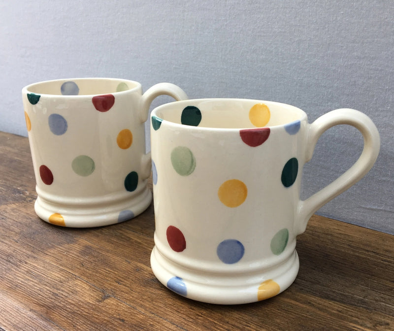 Emma Bridgewater Set of 2 Polka Dot 1/2 Pint Mugs