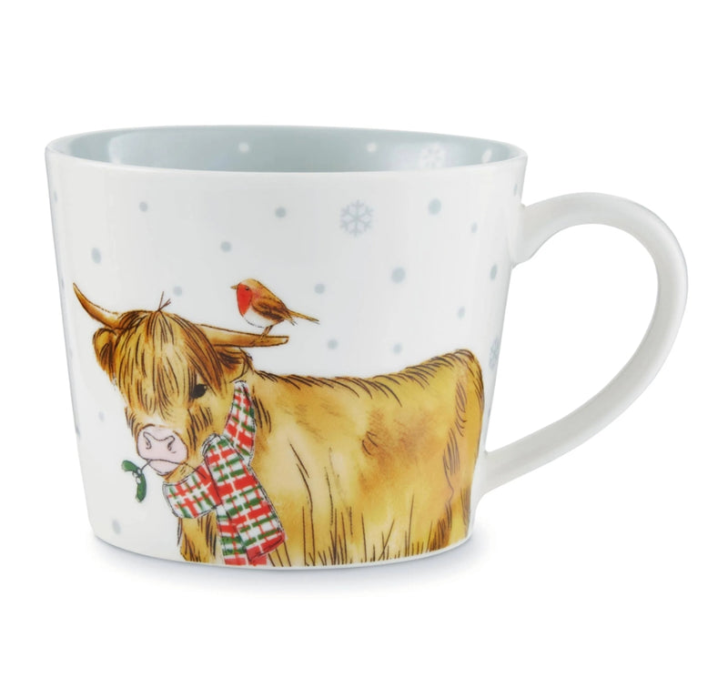 COOKSMART CHRISTMAS ON THE FARM - CONICAL CHINA MUG