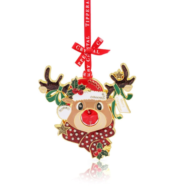 Tipperary Crystal Gem Christmas Decoration - Reindeer