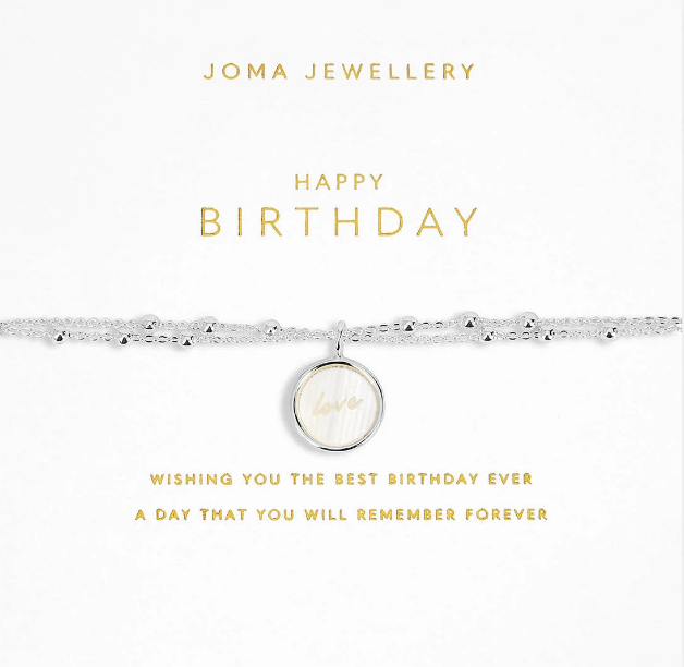 Joma Jewellery My moments Happy Birthday Silver braclet 18cm 5788