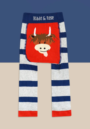 Blade and Rose Highland Cow Leggings - 06-12 Months