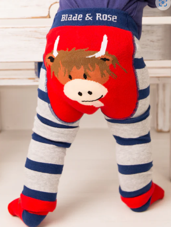 Blade and Rose Highland Cow Leggings - 06-12 Months