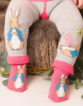 Blade and rose peter rabbit floral socks 2-3 years