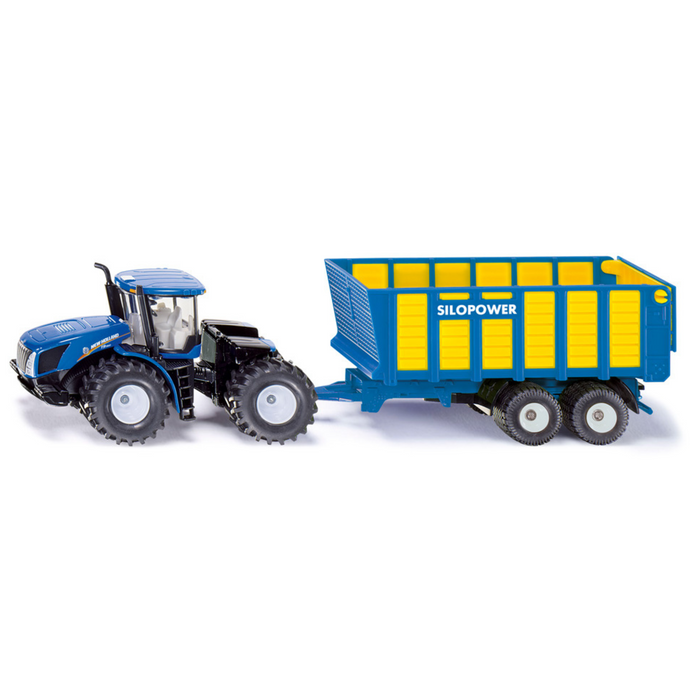 SIKU 1:50 NEW HOLLAND T9.560 WITH SILAGE TRAILER