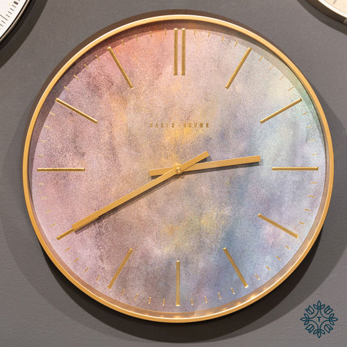 Tara BAKER AND BROWN GALAXY CLOCK INDIGO 40CM