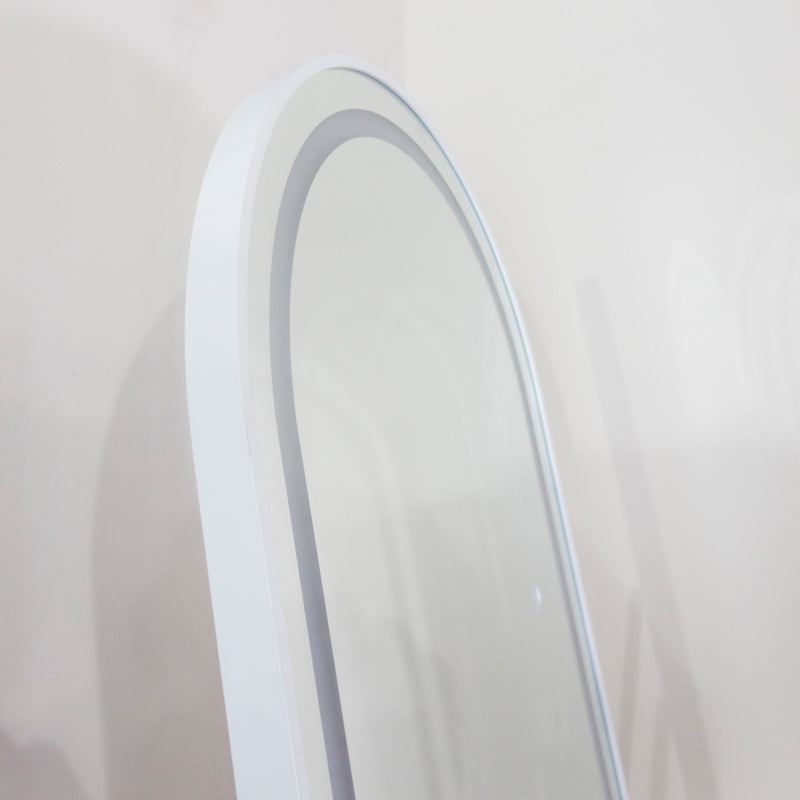 Tara Modena led cheval arch mirror white 160 x 50cm