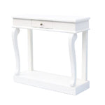 Tara Scroll Ivory 90cm Console Table with drawer