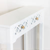 Tara Carla 2 Drawer Mirrored Console Table - White