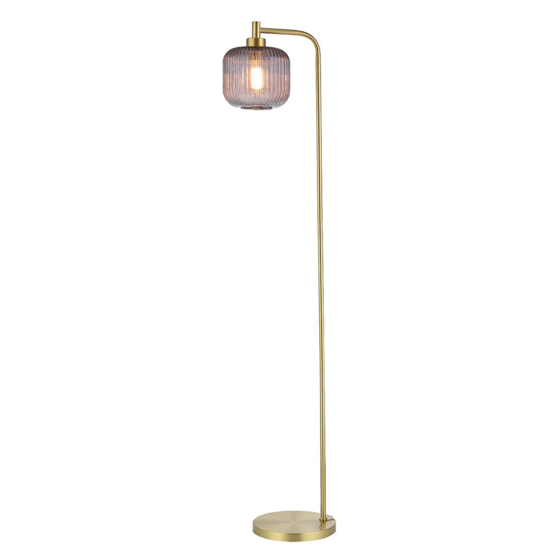 Tara Living Blake smoked glass floor lamp 158cm