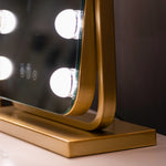 Tara Hollywood Bulb Arch Vanity LED Mirror Gold 40 x 30cm