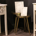 Tara Living Lyra set of 2 side tables Champagne