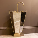 Tara Living Lyra umbrella stand champagne