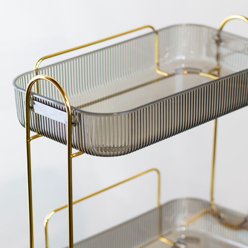 Tara Cosmetics Organiser 2 Shelf Gold