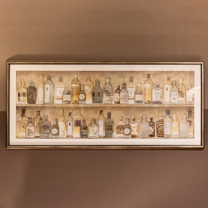 Tara Living 3D Framed Print Gin Collection 144 x 64cm