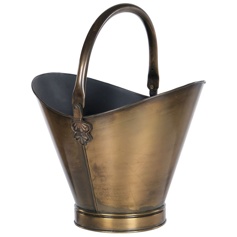 WJS Georgian Antique Brass Coal Bucket A3110