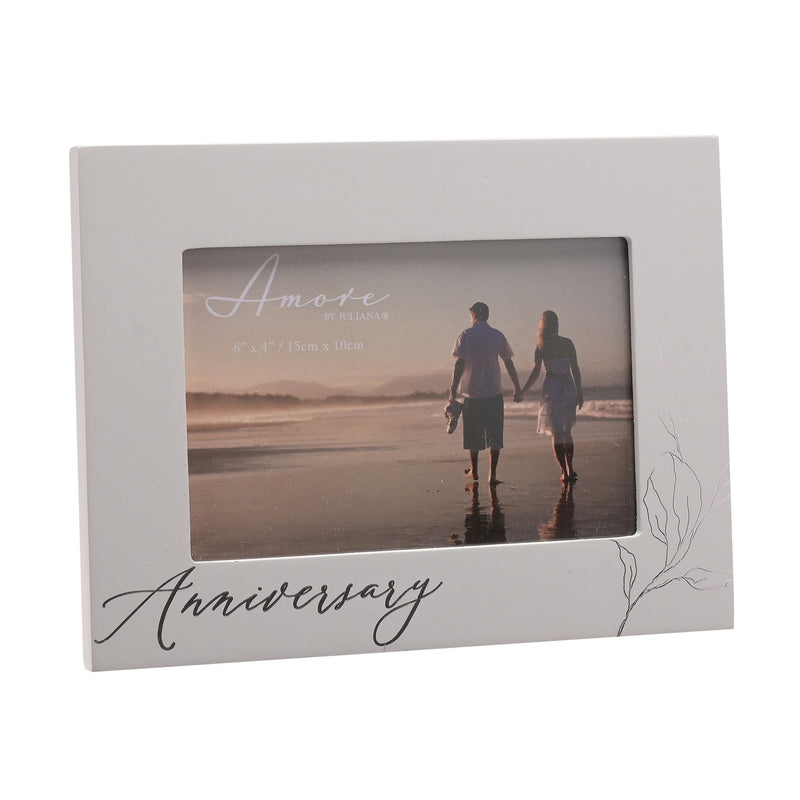 WID AMORE GREY PHOTO FRAME ANNIVERSARY 6" X 4" PRODUCT CODE: AM235