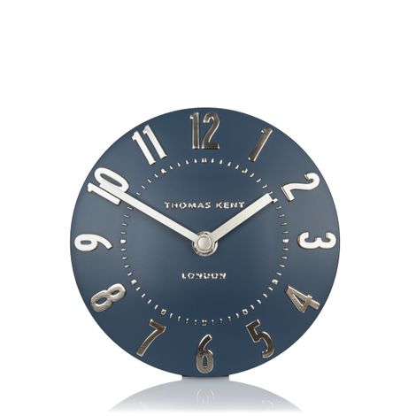 Thomas Kent 6 Mulberry Mantel Midnight Blue Clock